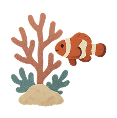 サンゴと魚アイコン